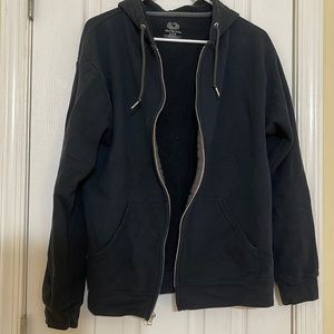 Black Fruit of the Loom Hooded Sweatshirt